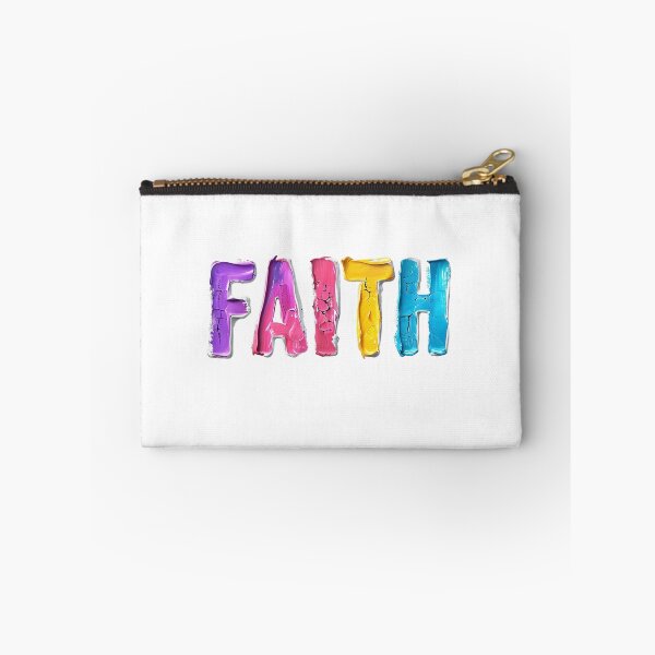 Item preview, Impasto Oil Paint FAITH – Colourful Textured Fine Art Typography designed and sold by ArtisticDesignsbyLinda.