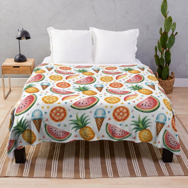 Item preview, Colorful Fruit and Ice Cream Pattern designed and sold by jkrphoto.
