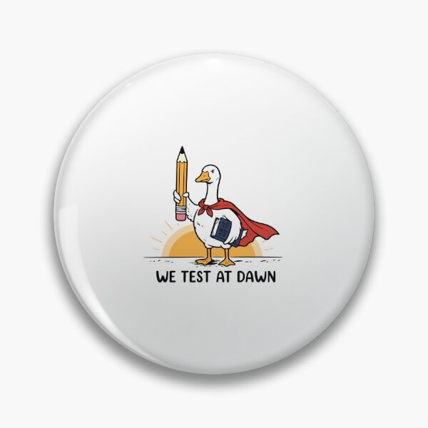 Item preview, We Test At Dawn Goose Funny Teacher Midterms Finals Exam Humor  designed and sold by kiralynstration.