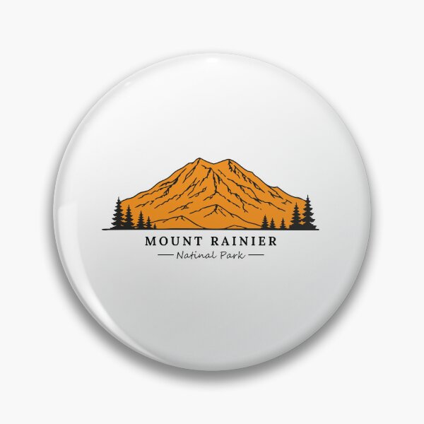 Artikelvorschau, Mount Rainier in einfachen Linien entworfen und verkauft von burhon.