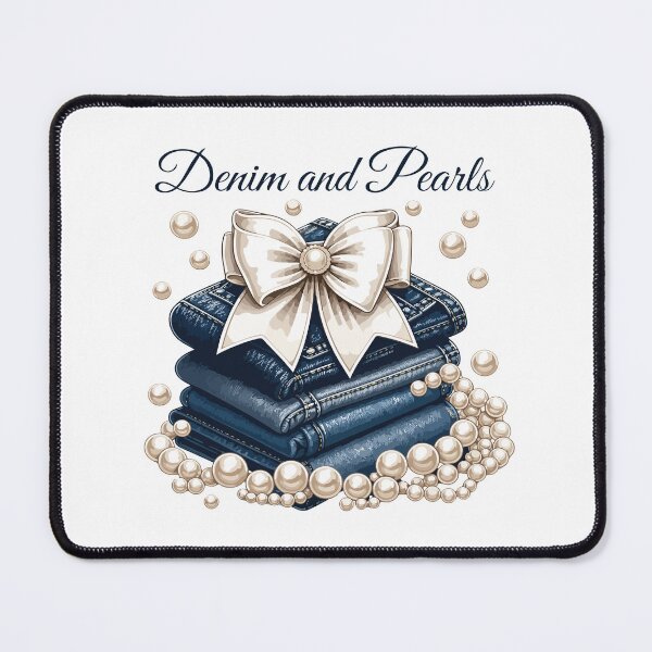Item preview, Denim and Pearls Mom Life Mothers Day Gift Classy Woman Style designed and sold by kiralynstration.