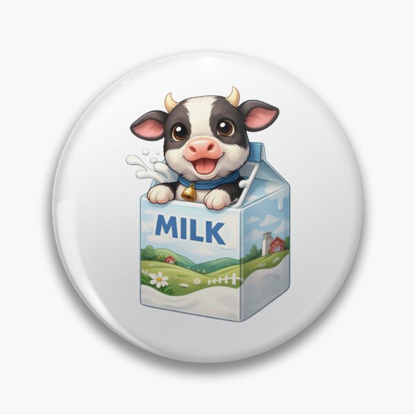 Item preview, Cute Cow Milk Carton - Funny Food Animal designed and sold by Myra365Art.