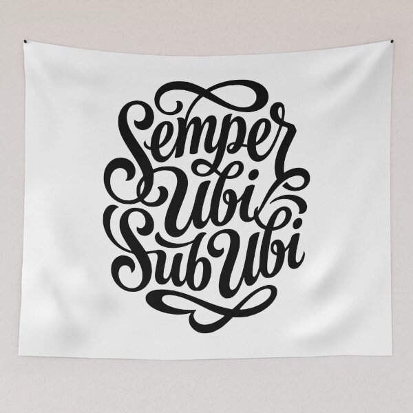 Item preview, Semper Ubi Sub Ubi Funny Latin Phrase Pun designed and sold by AntiqueImages.