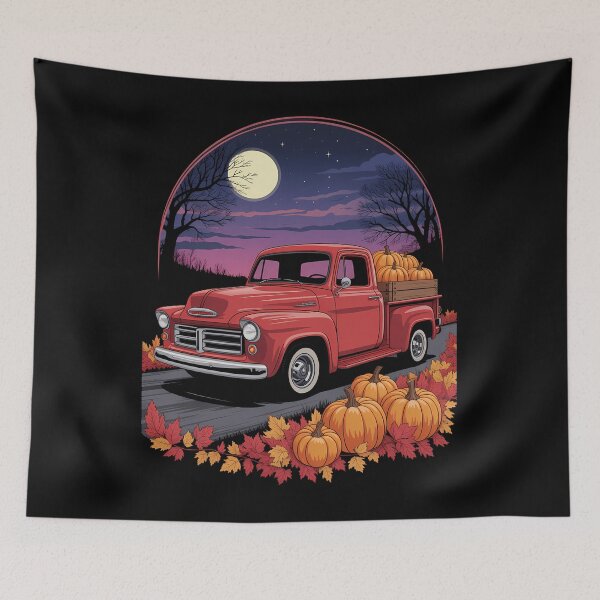 Item preview, Truck with Pumpkins Fall Harvest Scene designed and sold by TyraYoung.