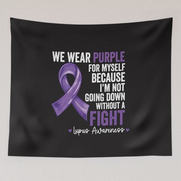 Item preview, Lupus Awareness I Wear Purple For Myself Because I Fight Warrior designed and sold by kiralynstration.
