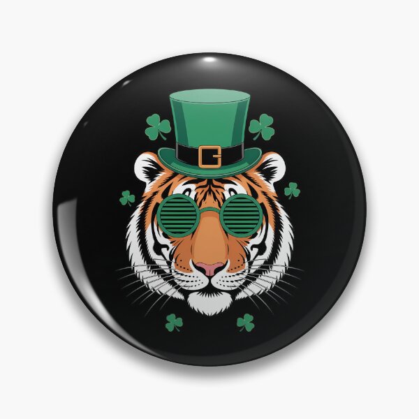 Item preview, Tiger with Leprechaun hat st patricks day designed and sold by TyraYoung.