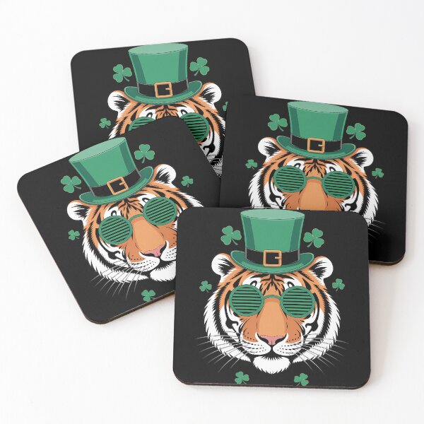 Item preview, Tiger with Leprechaun hat st patricks day designed and sold by TyraYoung.