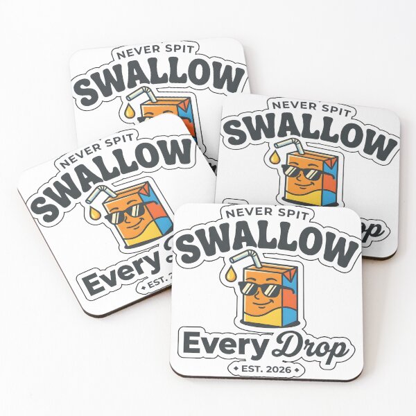 Item preview, Swallow Every Drop - Funny Cheeky Retro Juice Box Pun designed and sold by P2P-paotopao.