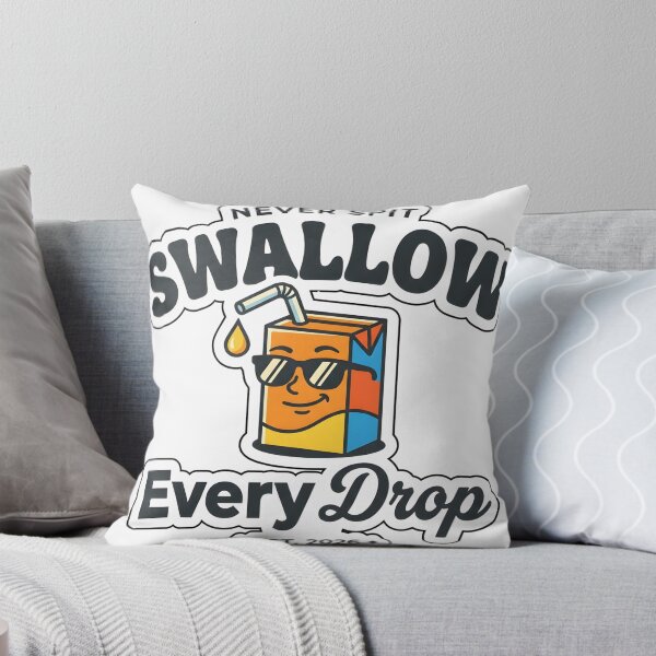 Item preview, Swallow Every Drop - Funny Cheeky Retro Juice Box Pun designed and sold by P2P-paotopao.