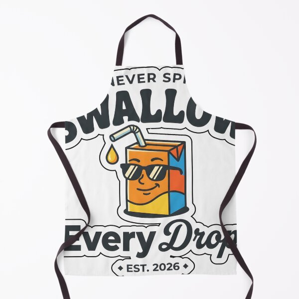 Item preview, Swallow Every Drop - Funny Cheeky Retro Juice Box Pun designed and sold by P2P-paotopao.