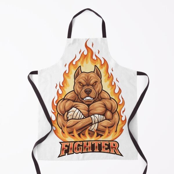 Item preview, Fiery Pitbull Fighter Mascot Gaming Design designed and sold by Omar-2D.