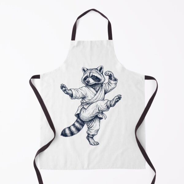 Item preview, Mapache vintage practicando artes marciales Kung Fu para amantes de los animales designed and sold by TerryConnells.