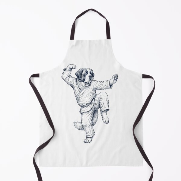 Item preview, Vintage Saint Bernard Doing Kung Fu Martial Art Dog Lover designed and sold by TerryConnells.