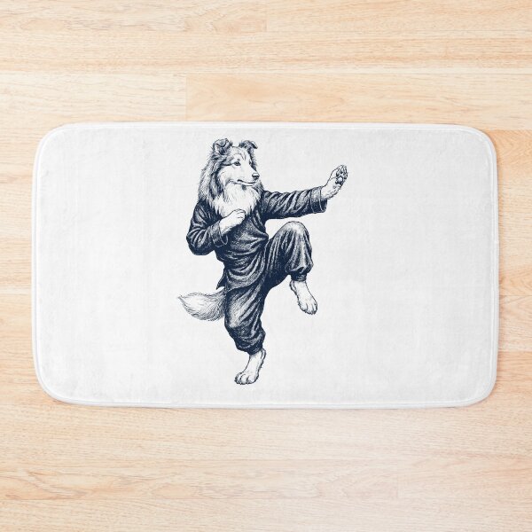 Item preview, Vintage Shetland Sheepdog Doing Kung Fu Martial Art Dog Lover designed and sold by TerryConnells.