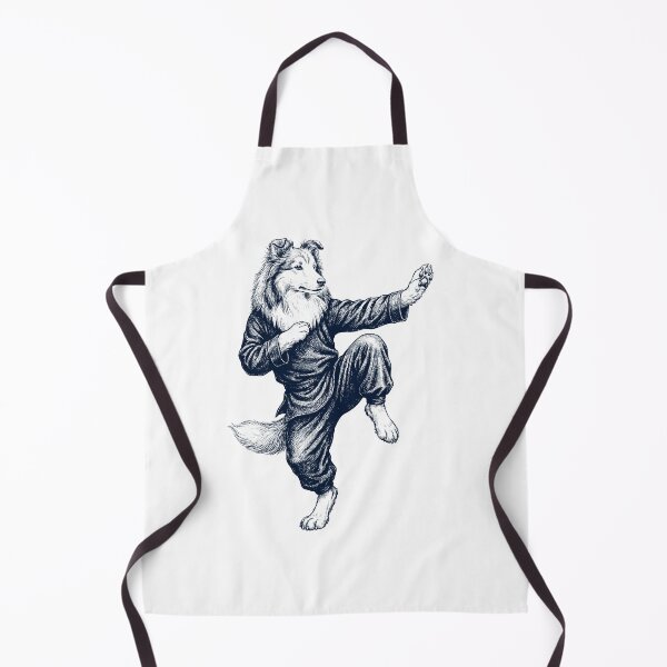 Item preview, Vintage Shetland Sheepdog Doing Kung Fu Martial Art Dog Lover designed and sold by TerryConnells.
