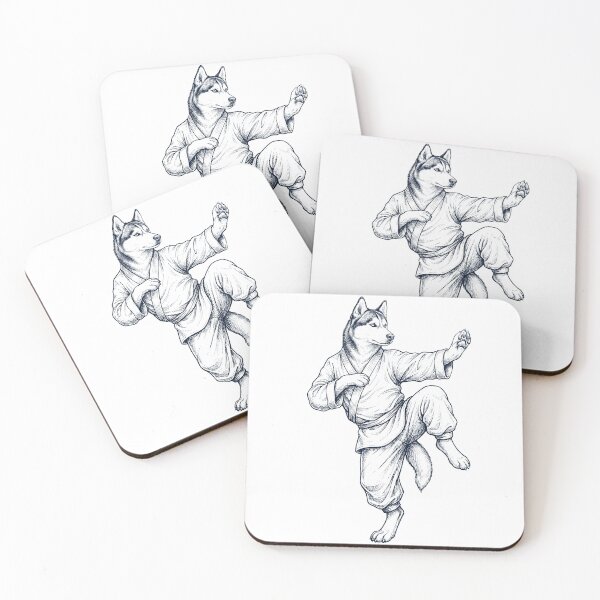 Item preview, Vintage Siberian Husky Doing Kung Fu Martial Art Dog Lover designed and sold by TerryConnells.