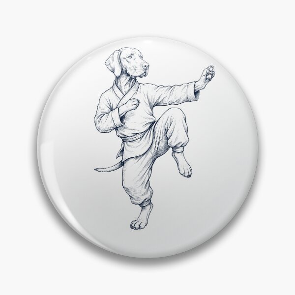 Item preview, Vintage Vizsla Doing Kung Fu Martial Art Dog Lover designed and sold by TerryConnells.