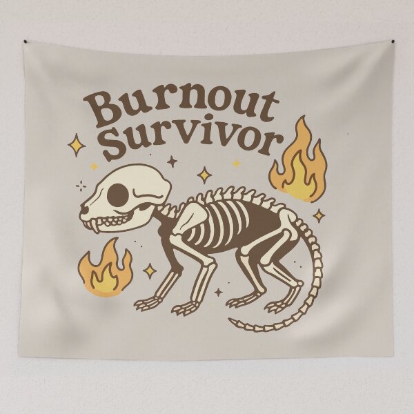 Item preview, Burnout Survivor Possum Skeleton designed and sold by BrownHorse90s.