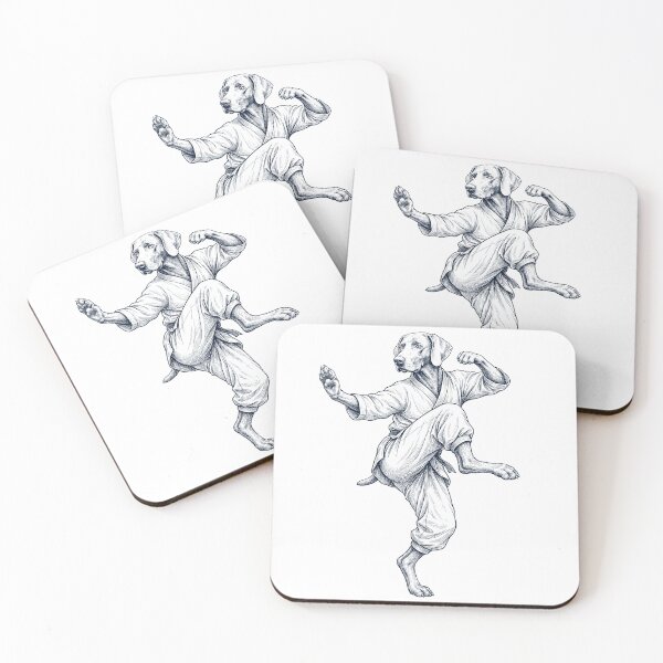 Item preview, Vintage Weimaraner Doing Kung Fu Martial Art Dog Lover designed and sold by TerryConnells.