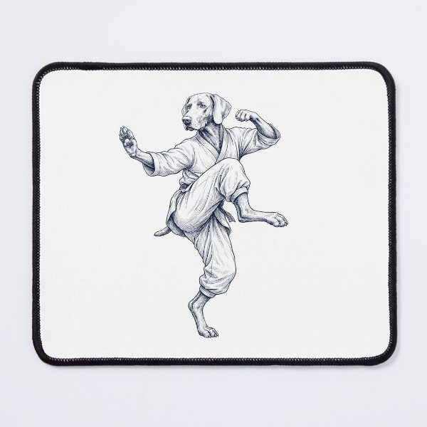 Item preview, Vintage Weimaraner Doing Kung Fu Martial Art Dog Lover designed and sold by TerryConnells.