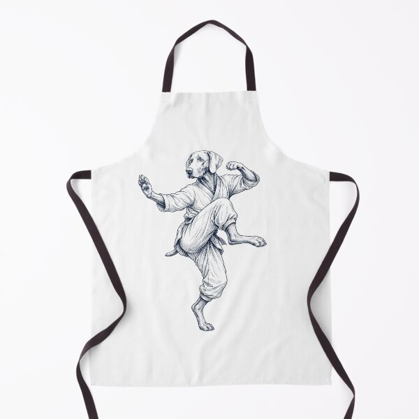 Item preview, Vintage Weimaraner Doing Kung Fu Martial Art Dog Lover designed and sold by TerryConnells.