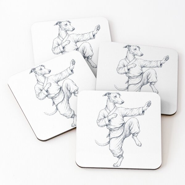 Item preview, Vintage Whippet Doing Kung Fu Martial Art Dog Lover designed and sold by TerryConnells.