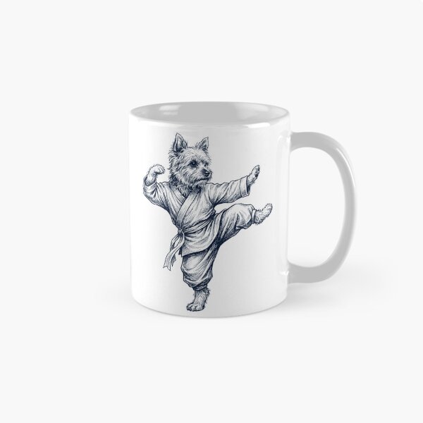 Item preview, Vintage Yorkshire Terrier Doing Kung Fu Martial Art Dog Lover designed and sold by TerryConnells.