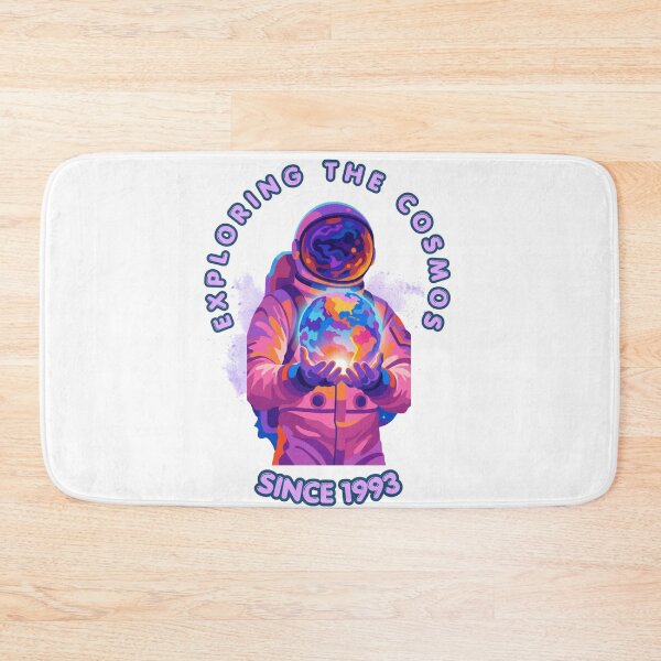 Item preview, Exploring the Cosmos Since 1993 – Colorful Astronaut Art designed and sold by MedCanvas.