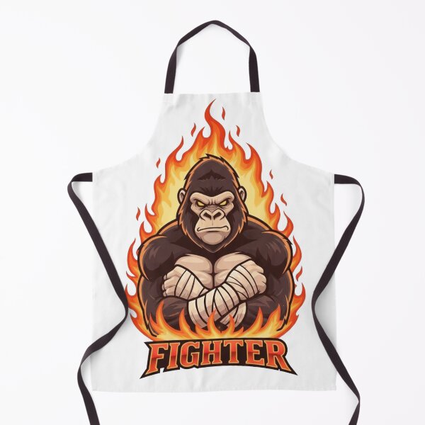 Item preview, Fiery Gorilla Fighter Mascot Gaming Design designed and sold by Omar-2D.