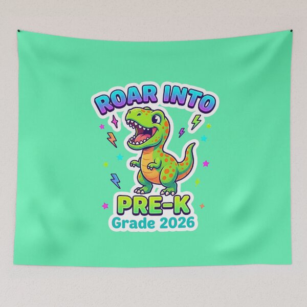 Item preview, Roar Into Pre-K 2026 Dinosaur Cute Kids School designed and sold by Im-Ara.