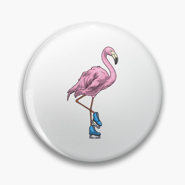 Artikelvorschau, Flamingo Eislaufen Schlittschuhe Wintersport entworfen und verkauft von Snabdesign84.