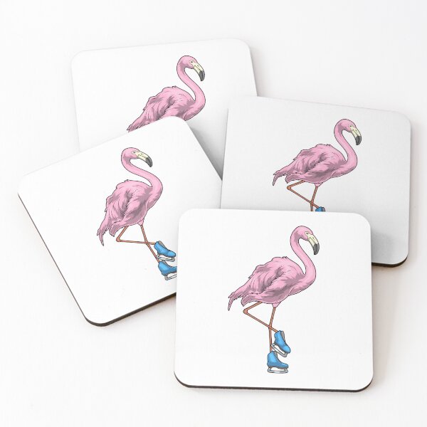 Item preview, Flamingo Ice skating Ice skates Winter sports designed and sold by Snabdesign84.