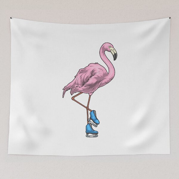 Item preview, Flamingo Ice skating Ice skates Winter sports designed and sold by Snabdesign84.