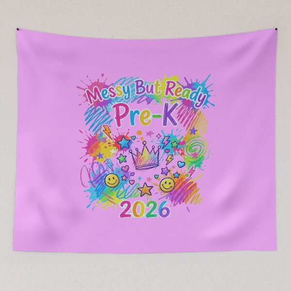 Item preview, Messy But Ready Pre-K 2026 Funny Crayon Kids designed and sold by Im-Ara.