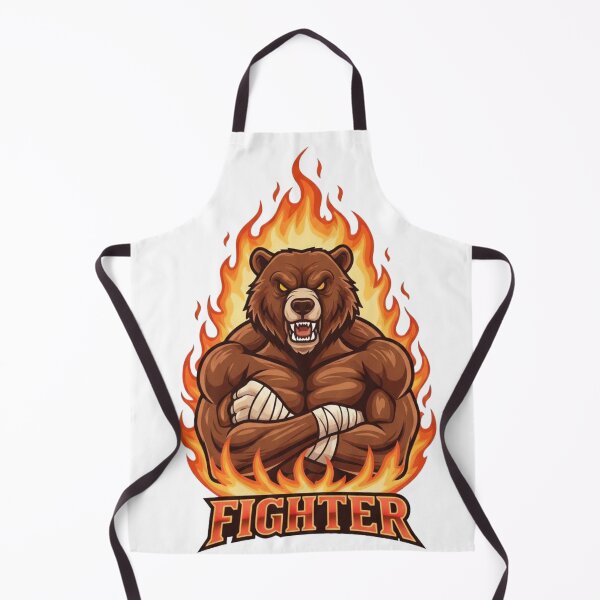 Item preview, Fiery Bear Fighter Mascot Gaming Design designed and sold by Omar-2D.