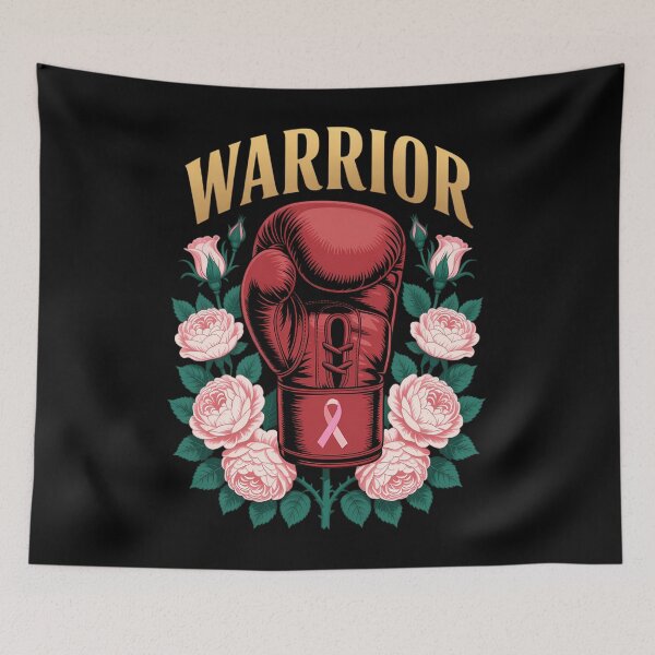 Item preview, Warrior - Breast Cancer Awareness Boxing designed and sold by TyraYoung.