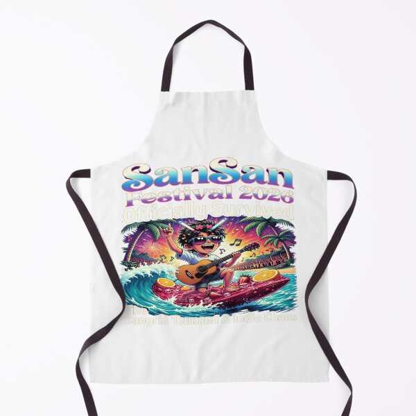 Item preview, SanSan Festival 2026 Officially Survived T-Shirt | Funny Indie Music Festival Tee | Sangria Tsunami Party Shirt designed and sold by Sushikidsntod.