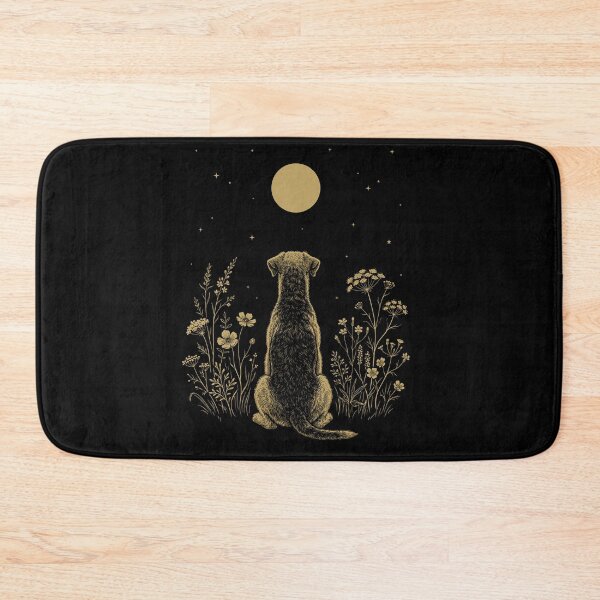 Item preview, Airedale Terrier Moon Night Flower Minimalist Boho Dog Lover designed and sold by DoodleTortle.
