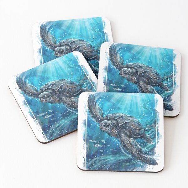 Item preview, Leatherback Sea Turtle Dermochelys Coriacea Marine Biology designed and sold by RubisLeaf.