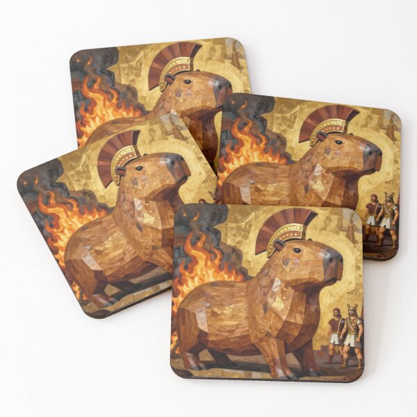 Item preview, The Trojan Capybara - Deception in Flames designed and sold by FatalMiaoooo.