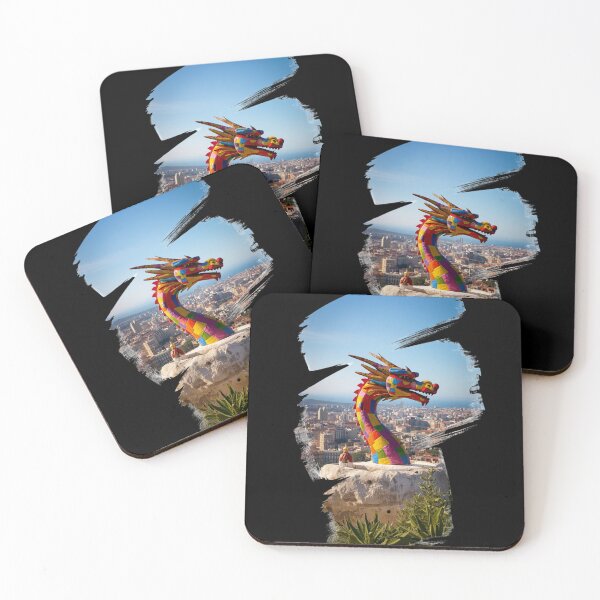 Item preview, Barcelona Park Güell Mosaic Dragon designed and sold by Pixelith-Arts.