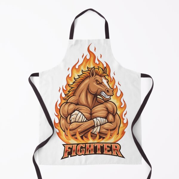 Item preview, Fiery Horse Fighter Mascot Gaming Design designed and sold by Omar-2D.