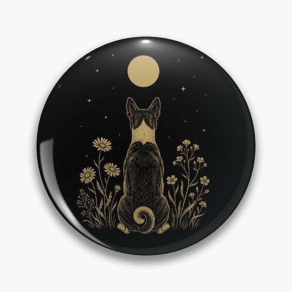 Item preview, Basenji Moon Night Flower Minimalist Boho Dog Lover designed and sold by DoodleTortle.