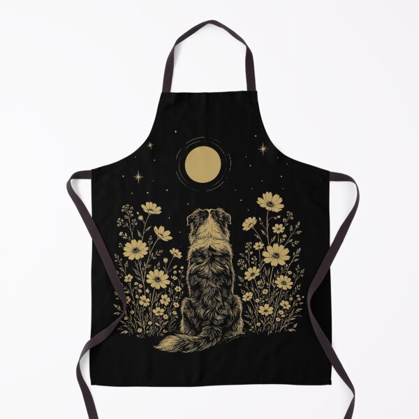 Item preview, Australian Shepherd Moon Night Flower Minimalist Boho Dog Lover designed and sold by DoodleTortle.