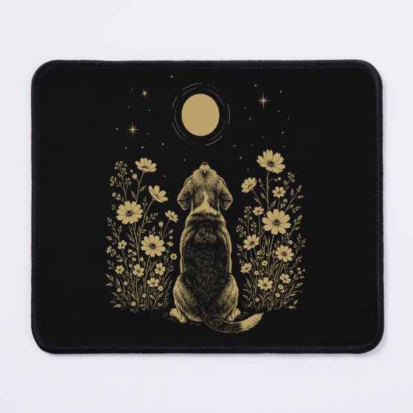 Item preview, Beagle Moon Night Flower Minimalist Boho Dog Lover designed and sold by DoodleTortle.