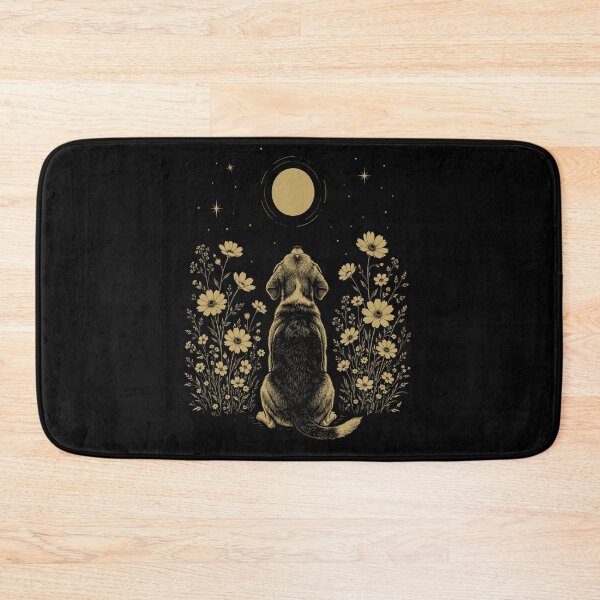 Item preview, Beagle Moon Night Flower Minimalist Boho Dog Lover designed and sold by DoodleTortle.