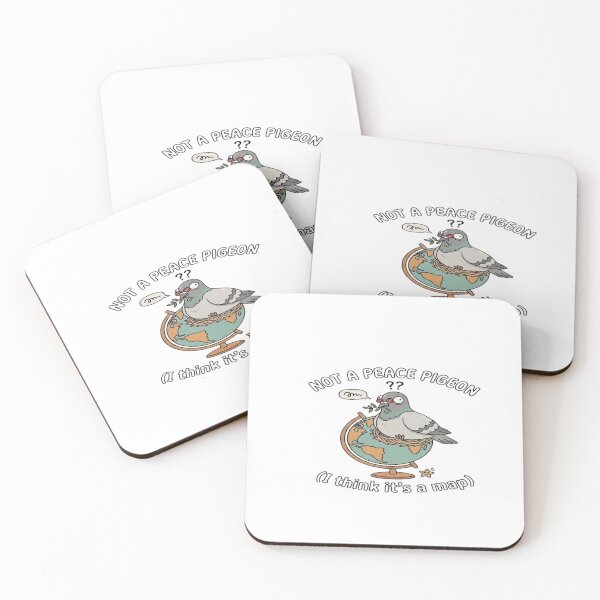 Item preview, Not A Peace Pigeon - Funny Sarcastic Bird Meme  designed and sold by Glowy Doodle.