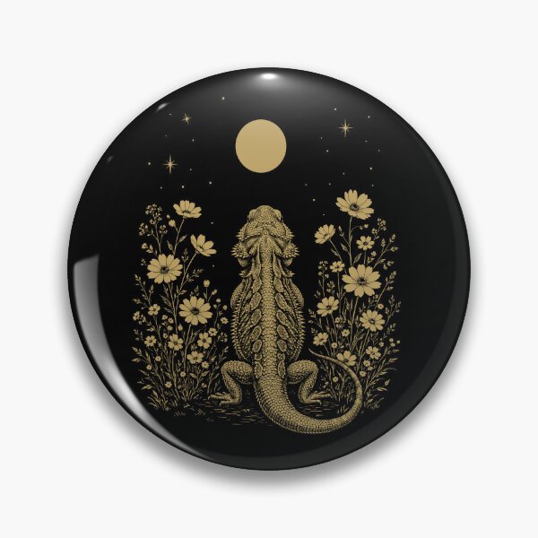 Item preview, Bearded Dragon Moon Night Flower Minimalist Boho Lover designed and sold by DoodleTortle.