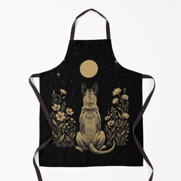 Item preview, Belgian Malinois Moon Night Flower Minimalist Boho Dog Lover designed and sold by DoodleTortle.