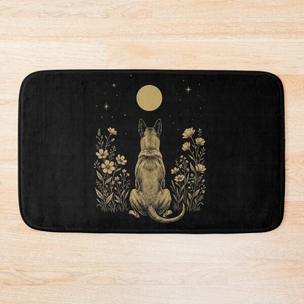 Item preview, Belgian Malinois Moon Night Flower Minimalist Boho Dog Lover designed and sold by DoodleTortle.
